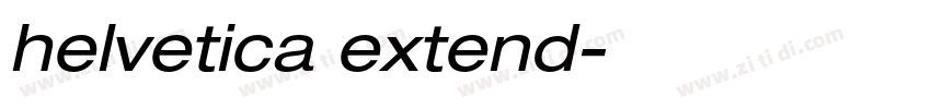 helvetica extend字体转换